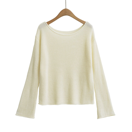 One shoulder top sweater
